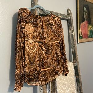 Silk Paisley Blouse